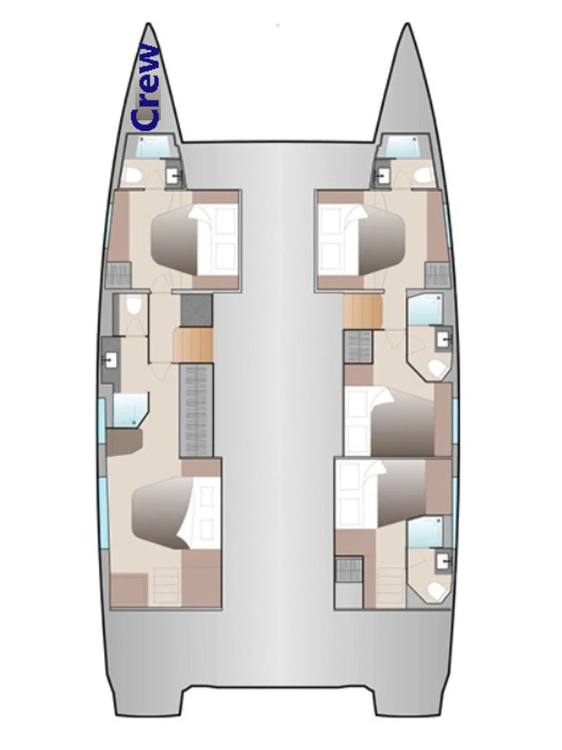 Luxury Aura 51 catamaran available for private charter on the French Riviera